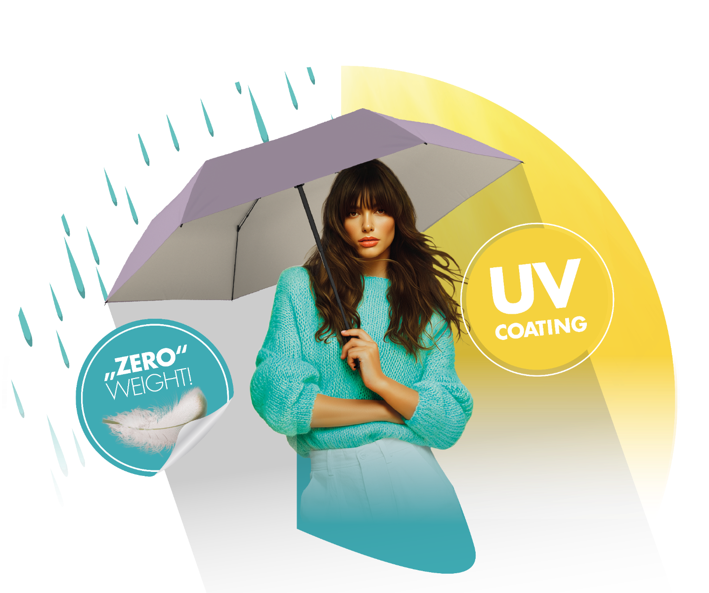 Regenschirm mit UV-Schutz zero sun Regenschirm mit UV-Schutz zero sun