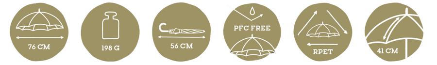 Spezifikationen nature Kkids Regenschirm Spezifikationen nature Kkids Regenschirm