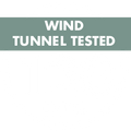 Wind tunnel tested at 120 km/h Wind tunnel tested at 120 km/h
