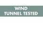 Windkanal getestet bei 120 km/h Windkanal getestet bei 120 km/h
